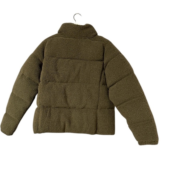 Women's Puffect Sherpa Jacket Size XL color Stone Green - Picture 3 of 7